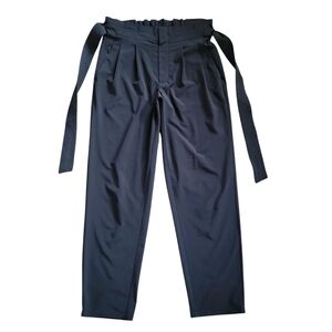 EUC‎ Athleta Skyline Pants Paperbag Tapered Belted Elasticated High Waist Pants